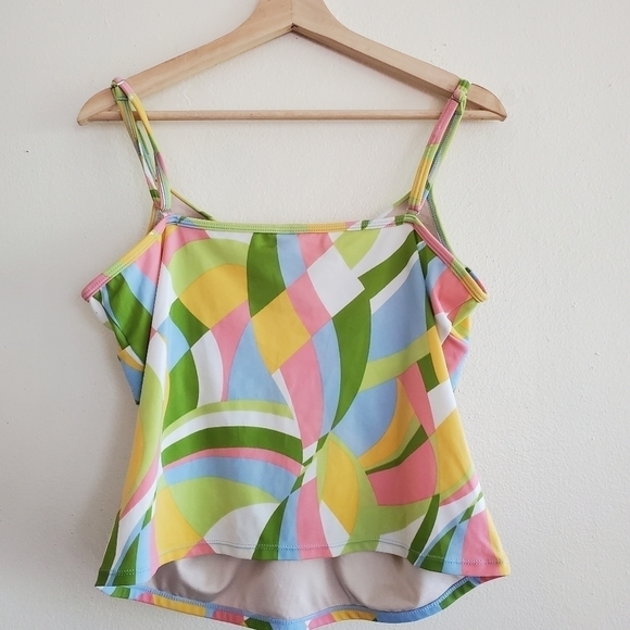 2/$20 Diane Poitiere Retro 70s Swimsuit Top - Picture 8 of 8